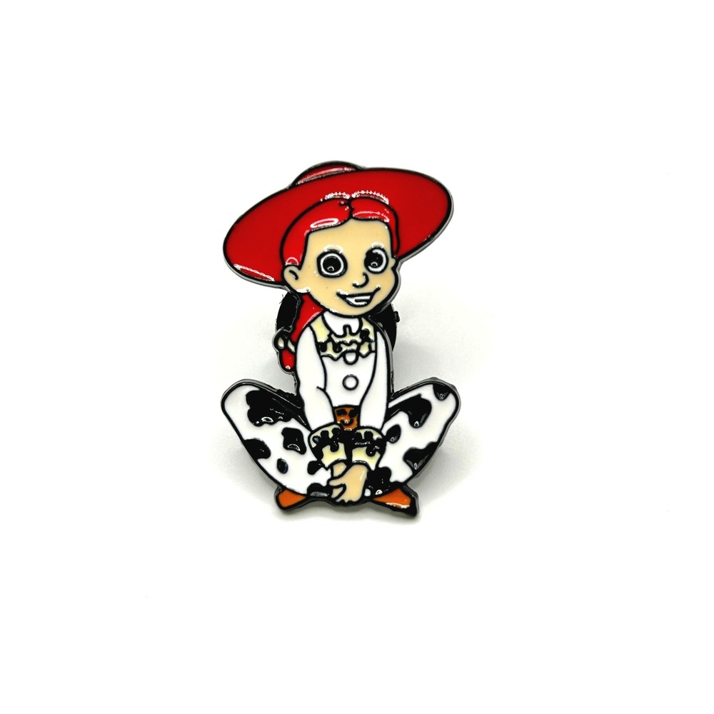 Jessie Disney Enamel Pin OS Red Cowgirl Hat Sitting Toy Story Pixar Lapel Badge